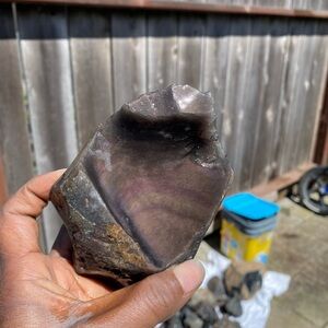 Elegant Black and Brown Decorative Stone